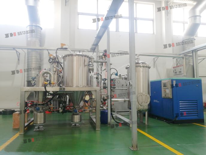 氮气防护气流粉碎机-硅碳负极-四川省某公司生产现场